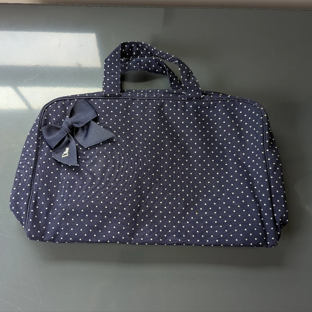dior travel makeup bag Large Size  UpcycledVintaByRania / ByR Diortravel Vanity Case Oblique